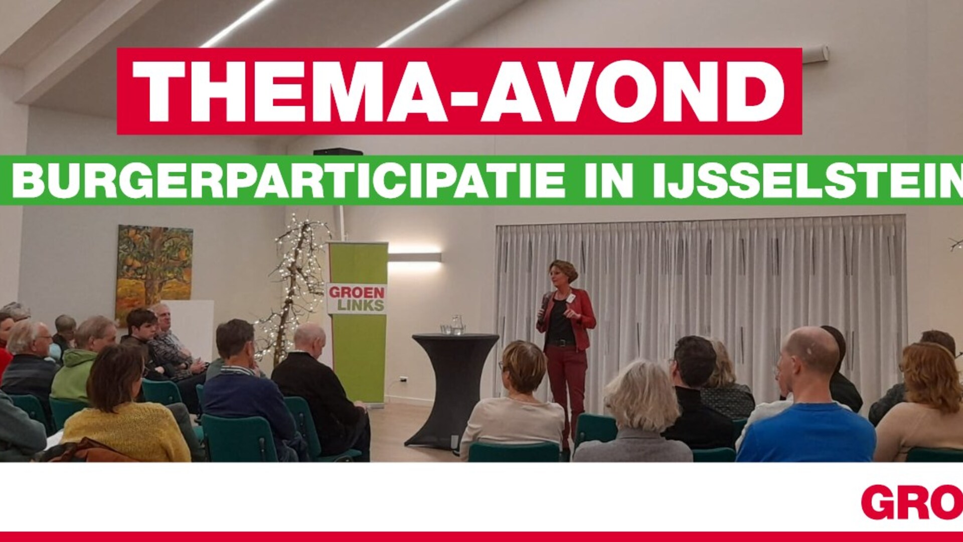 foto presentatie Alma Feenstra in Kruispunt 28 februari