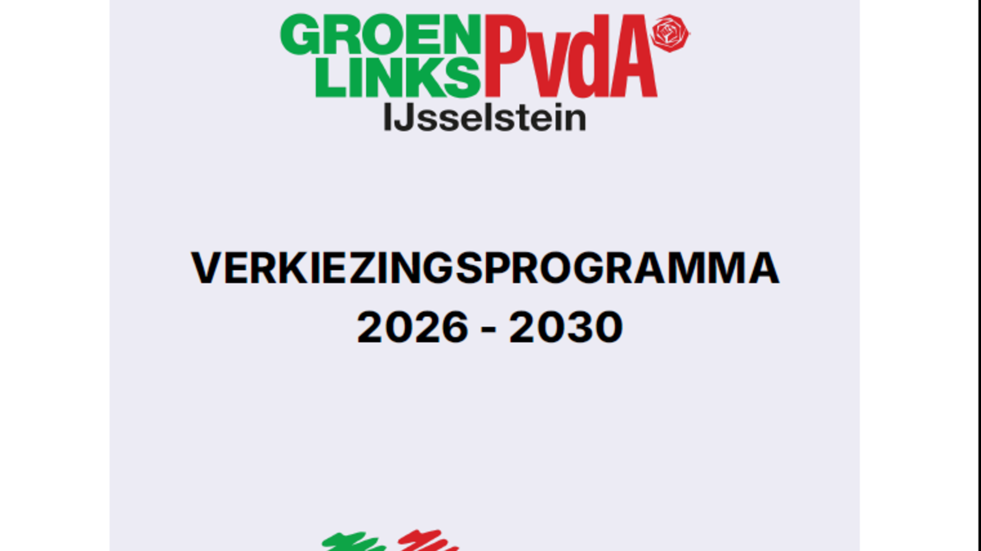 Titelblad verkiezingsprogramma Hart voor IJsselstein